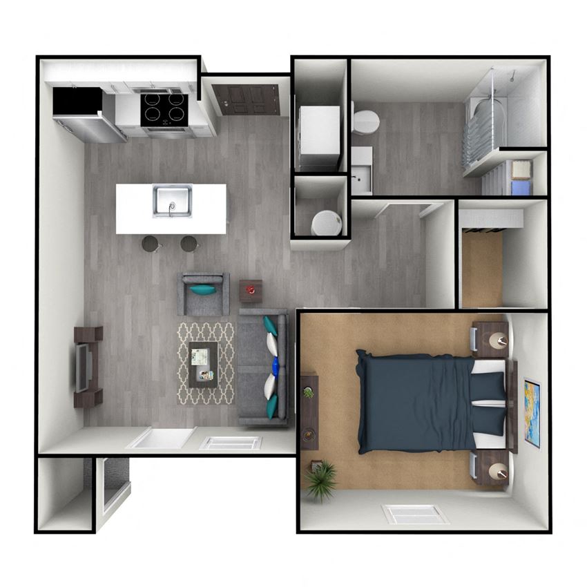 1 BEDROOM ADA